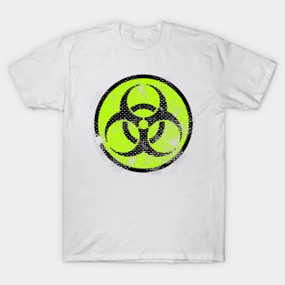 Green Distressed Toxic Symbol T-Shirt